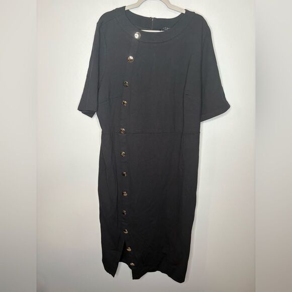 Eloquii Button Front Workwear Dress NWT - Picture 3 of 5